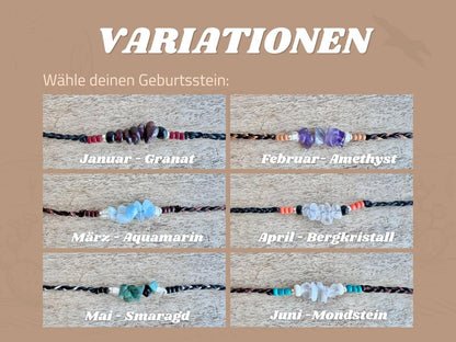 Armband April Geburtsstein Bergkristall - Armbänder