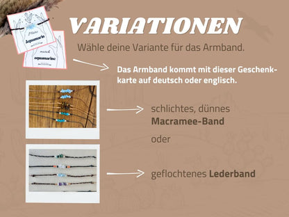 Armband April Geburtsstein Bergkristall - Armbänder