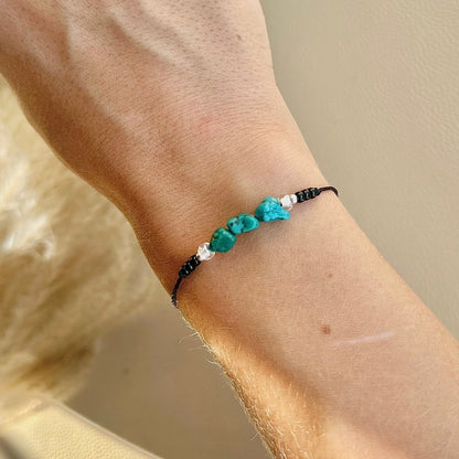 Armband Dezember Geburtsstein Türkis - Armbänder