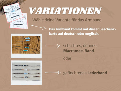 Armband März Geburtsstein Aquamarin - Armbänder
