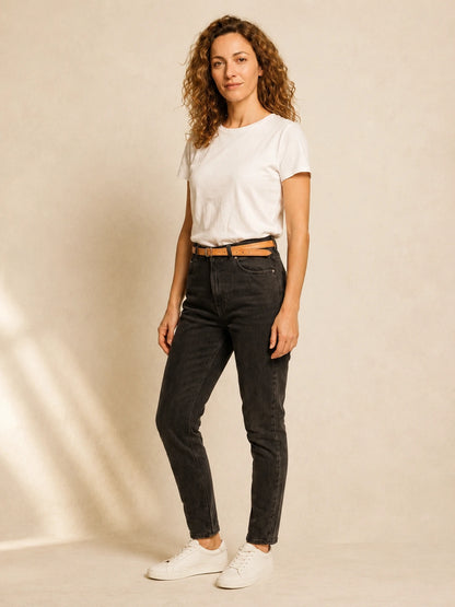 Camille Ledergürtel getragen – schlichtes Western Boho Accessoire von Spitzstock