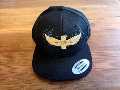 Cap mit Adler aus Leder und Stickerei, unisex - Cap