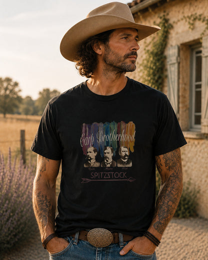 Western T-Shirt Vintage Fotografie Frontalansicht– Earp von Spitzstock