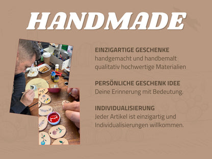 Personalisiertes Hundegeschenk – Handbemalt - Schlüsselanhänger