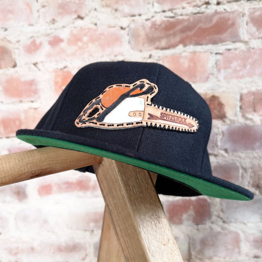 Personalisiertes Snapback-Cap mit Lederpatch - Cap