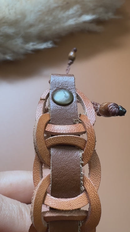 leather bracelet men gift idea friend