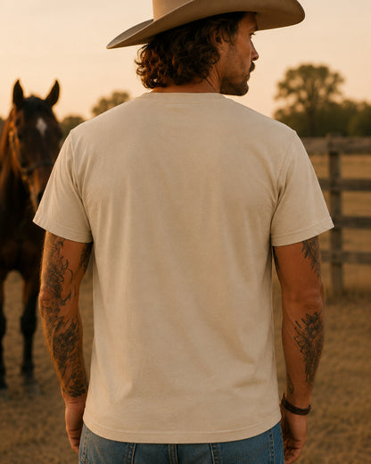 Western T-Shirt Outlaw Vintage Rückansicht – Silas von Spitzstock