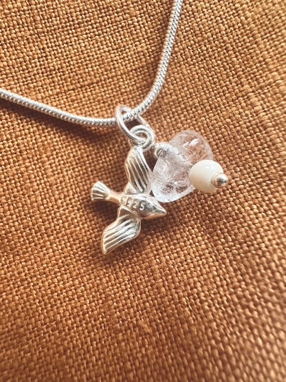 Silberkette Charms Taube - Halsketten