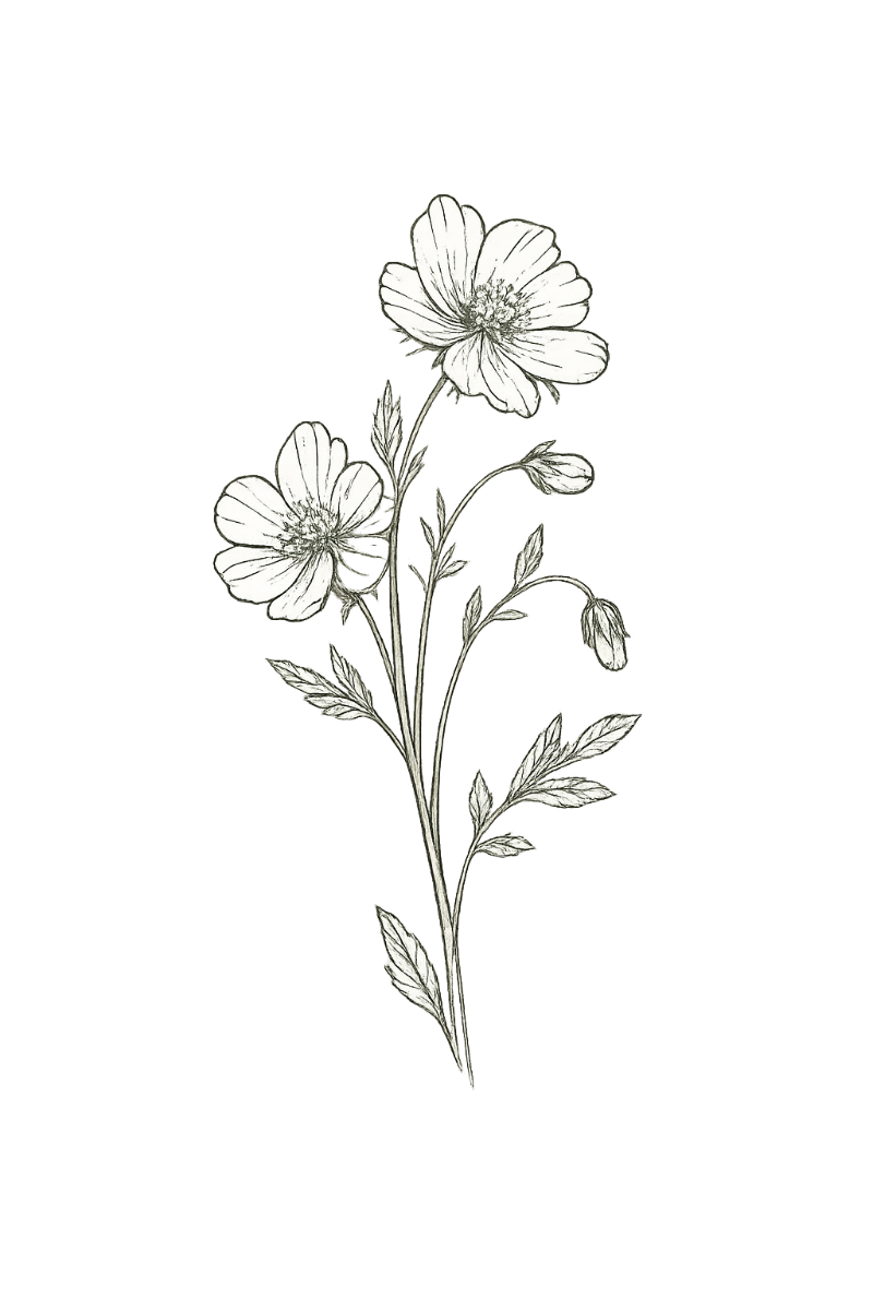 Botanisches Lineart