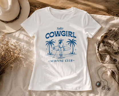 Surfer T-Shirt Beach Print in Türkis – Margaux - T-Shirt