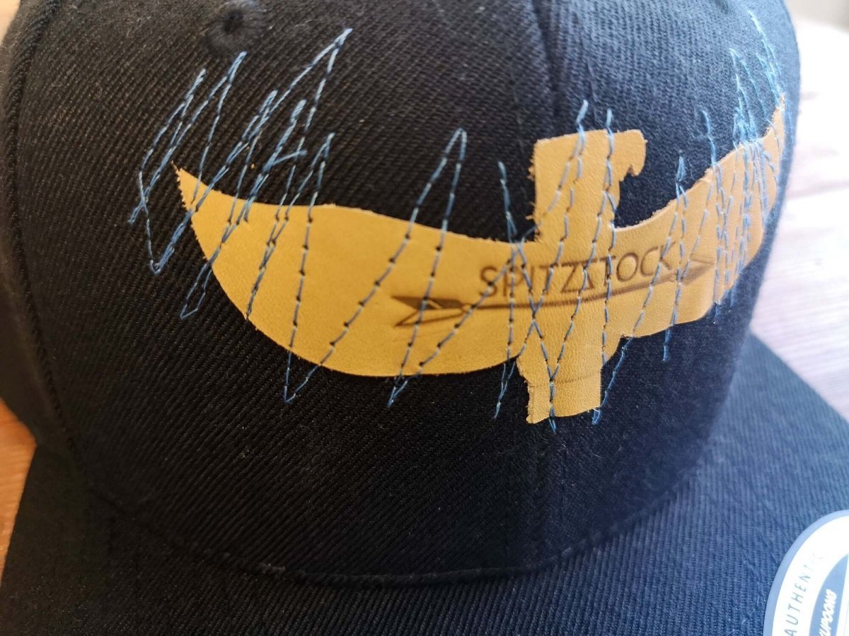 Unisex Cap mit Adler aus Leder & Stickerei – Individuell - Cap